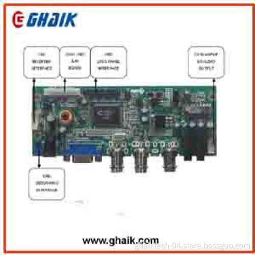 a/D Board with VGA /BNC /Audio Input, Support 6.5"-32" LCD Panel